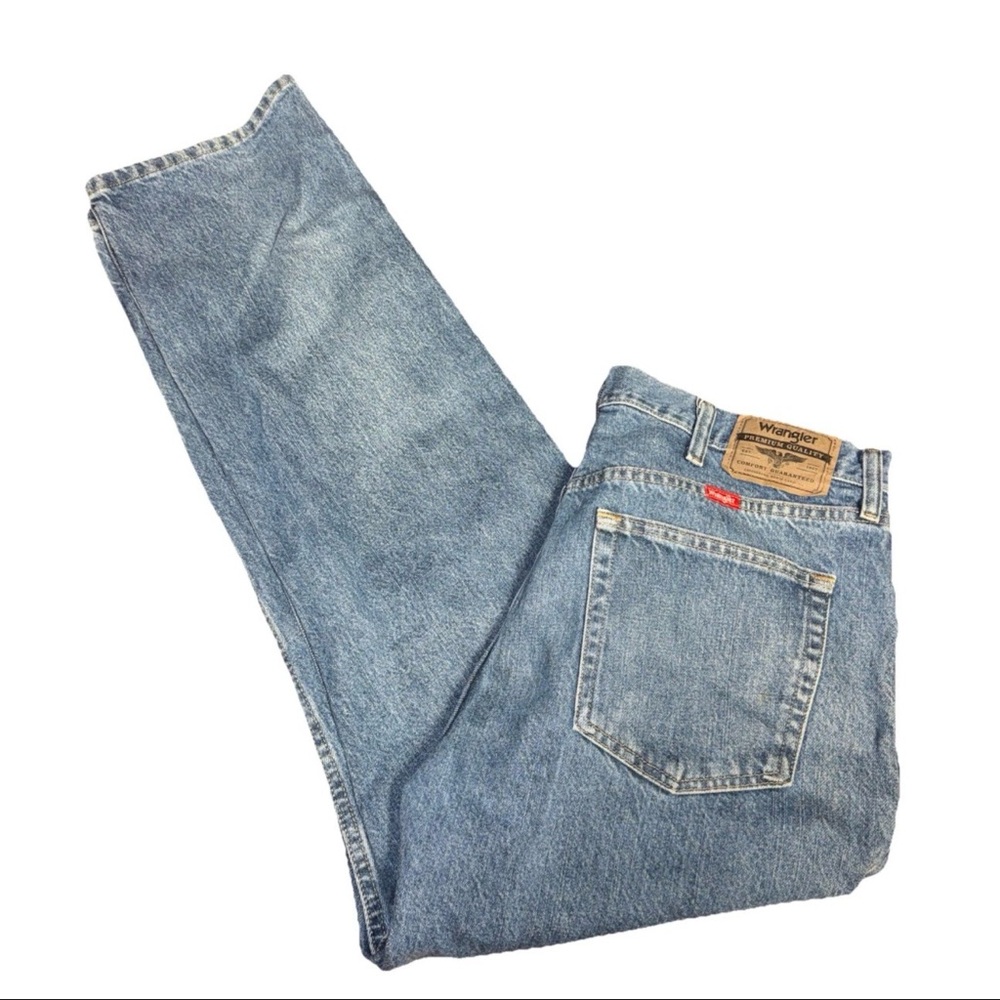 Wrangler Regular Fit 36x30 Straight Leg Denim Western Chore flawed